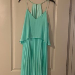 Aqua Blue Long Evening Dress